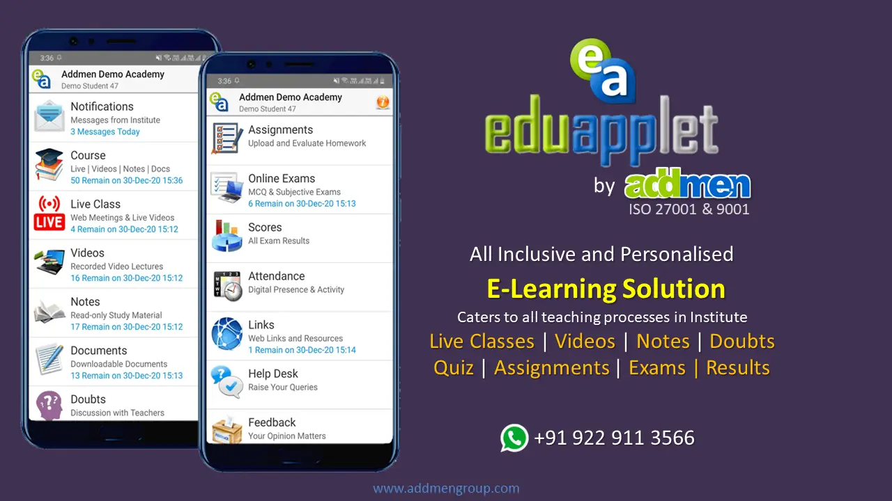 Screenshot of E-Learning Management Solution Overview