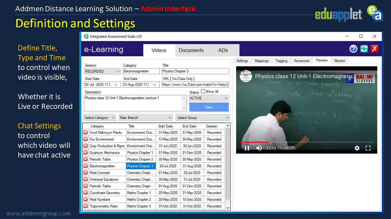 Virtual Classroom Management Software